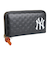 MLB 長財布 ニューヨークヤンキース ロゴ型押し YK-1406P-02-BLACK