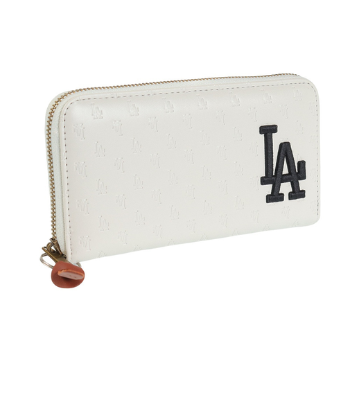 MLB 長財布 ロサンゼルスドジャース ロゴ型押し LA-1406P-02WH