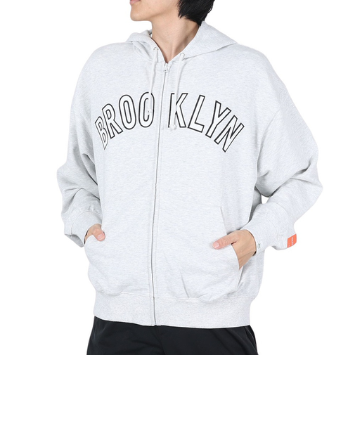 ヤックパック（YAK PAK）ブルックリン刺繍ワッペン ジップパーカ 4310014-04 LGR