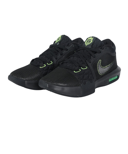 ナイキ（NIKE）バスケ シューズ バッシュ レブロン ウィットネス 8 EP 軽量 通気性 ミッドカット 黒 FB2237-002