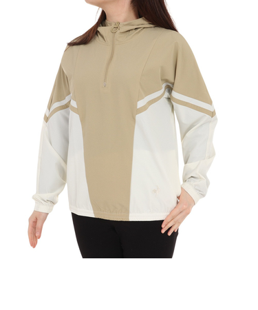 ルコックスポルティフ（lecoqsportif）テニスウェア レディース ナイロンアノラックパーカー QMWVJF22 BG