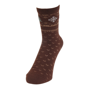 あったか 細番手ウールイリノルディック ソックス 3262-88KBRN