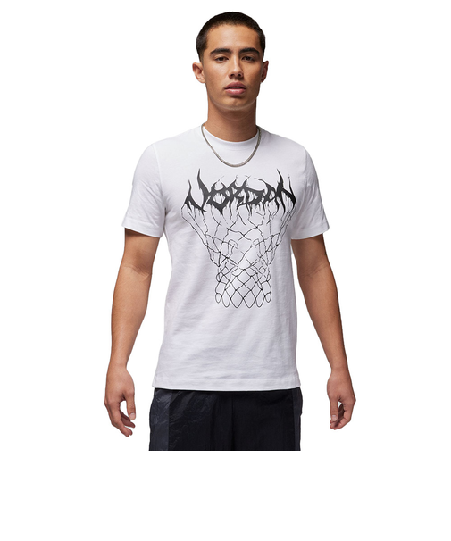 Tシャツ バスケットボールウェア ジョーダン ドライフィット スポーツ グラフィック ホワイト FN5975-100