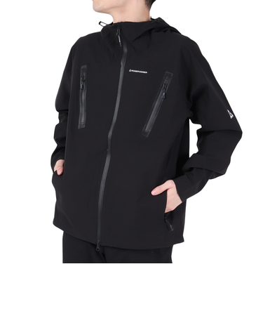 レインジャケット 雨具 防水 CLIMAセンサーライトジャケット RE23SHY5610024BLK ブラック 収納袋付 撥水