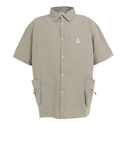 軽量 撥水 4Way ストレッチ 半袖シャツ ヤマシャツ デュアル RE23SVT5610020BEG ベージュ