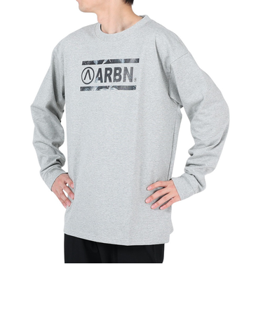エアボーン（ARBN）長袖コットンTシャツ 01 AB2024SSMAPP091LGRY