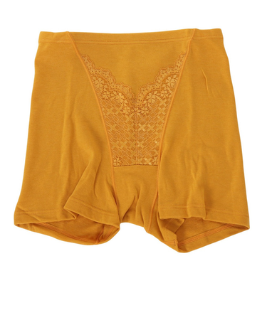 美温活 湯たんぽ 1分丈ショーツ 37-4802AYEL