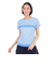 ルコックスポルティフ（lecoqsportif）テニスウェア レディース サンスクリーン 前後2wayゲームシャツ QTWXJA03 BL 速乾 UVカット