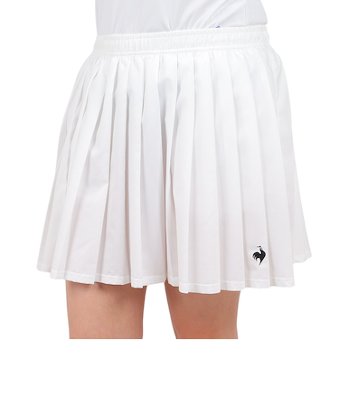 ルコックスポルティフ（lecoqsportif）テニスウェア レディース プリーツゲームスコート QTWXJE01 WH