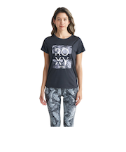ロキシー（ROXY）半袖Tシャツ SPIRITED 24SPRST241511BLK