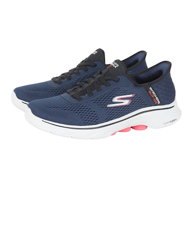 スケッチャーズ（SKECHERS）ウォーキングシューズ スリップインズ ゴーウォーク7 フリーハンド2 ネイビー 216648-NVRD スニーカー ハンズフ…