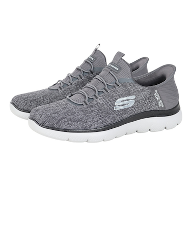スケッチャーズ（SKECHERS）カジュアルシューズ スリップインズ サミッツ キーペース グレー 232469-CCBK スニーカー ハンズフリー 洗濯機洗…