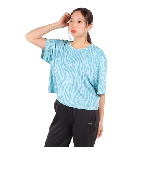 プーマ(PUMA)TRAIN FAVORITE AOP クロップ Tシャツ 523659 21 TQS
