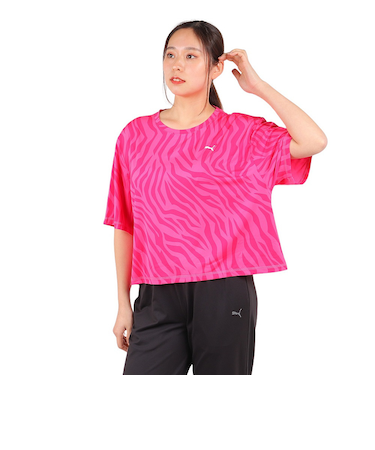 プーマ(PUMA)TRAIN FAVORITE AOP クロップ Tシャツ 523659 49 ROS