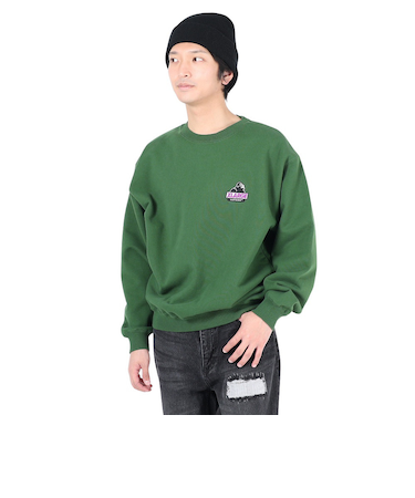 エクストララージ（XLARGE）スランテッド OG クルーネックスウェットシャツ 101241012002-GREEN