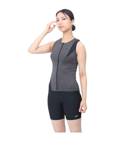 スピード（SPEEDO）フィットネス水着 レディース 水泳 ディアゴナ ジップ プロ セパレーツ SFW32410 KX