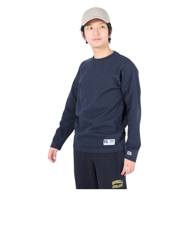 ラッセル（RUSSELL）ProCotton 長袖クルーネックTシャツ RBM24ES0004 NVY