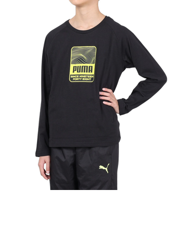 プーマ（PUMA）ジュニア アクティブスポーツ 長袖Tシャツ 681349 01 BLK