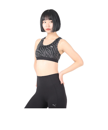 プーマ（PUMA）AOP ベーシック ブラトップ ミディアムサポート 525325 01 BLK