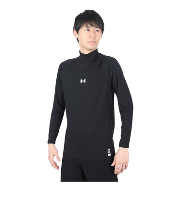 アンダーアーマー（UNDER ARMOUR）野球 アンダーシャツ ヒートギア ロングスリーブ モックシャツ 1385291 001 速乾