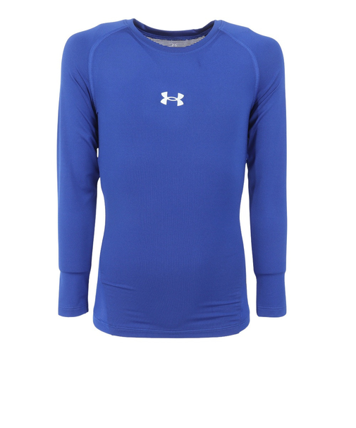 アンダーアーマー(UNDER ARMOUR)野球 ジュニア 練習着 ヒートギアアーマー コンプレッション 長袖クルーネックシャツ 1384752 400