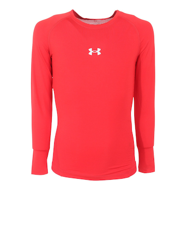 アンダーアーマー（UNDER ARMOUR）野球 ジュニア 練習着 ヒートギアアーマー コンプレッション 長袖クルーネックシャツ 1384752 600