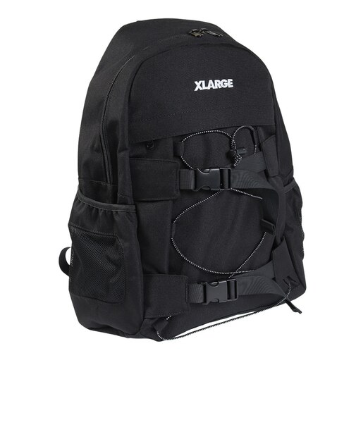 エクストララージ（XLARGE）スタンダードロゴ トラックフック バックパック 101232053002-BLACK