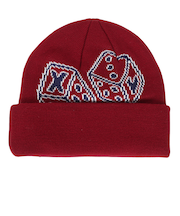 エクストララージ（XLARGE）ダイス ニットキャップ 101241051001-BURGUNDY