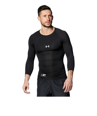アンダーアーマー（UNDER ARMOUR）野球 アンダーシャツ ヒートギアアーマー コンプレッション 3/4クルー シャツ 1378235 001 速乾