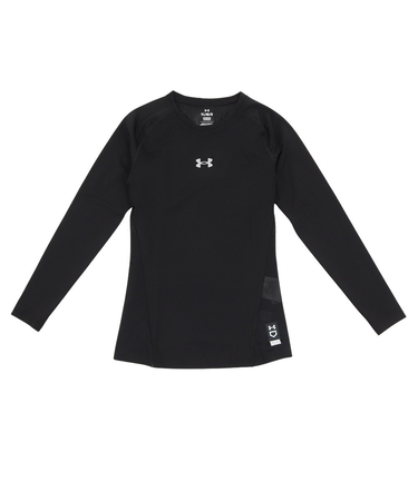 アンダーアーマー(UNDER ARMOUR)野球 ジュニア 練習着 ヒートギアアーマー コンプレッション 長袖クルーネックシャツ 1384752 001