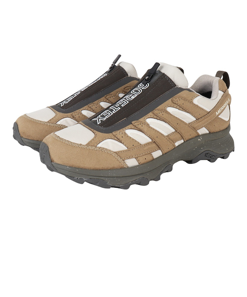 メレル（MERRELL）レザースニーカー カジュアルシューズ MOAB SPEED ZIP 004733 COYOTE