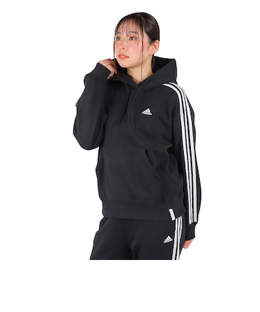アディダス（adidas）エッセンシャルズ プラス スリーストライプス フレンチテリーパーカー KVF82-JF1406