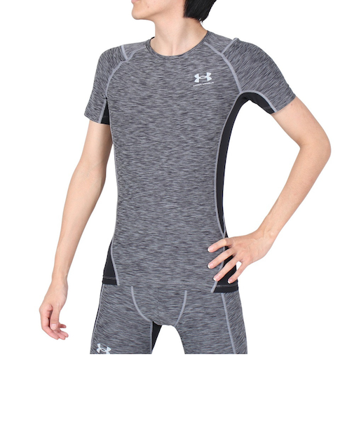 アンダーアーマー（UNDER ARMOUR）ヒートギアアーマー コンプレッション ノベルティ ショートスリーブ シャツ 1384789 035