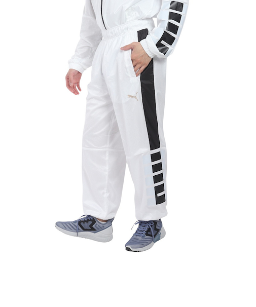 プーマ（PUMA）トレーニング トレイン エッジ ウラメッシュウーブンパンツ 525201 02 WHT