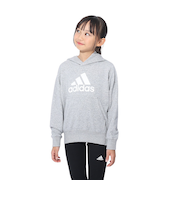 アディダス（adidas）キッズ スウェットフーディ エッセンシャルズ プラス ビッグロゴ プルオーバーパーカー KWF36-JE1733
