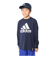 アディダス（adidas）キッズ エッセンシャルズ プラス ビッグロゴ 長袖Tシャツ KWF34-JE1721