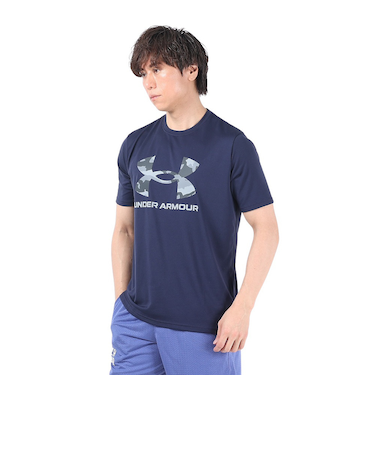 アンダーアーマー（UNDER ARMOUR）テック カモ ビッグロゴ ショートスリーブTシャツ 1384797 410