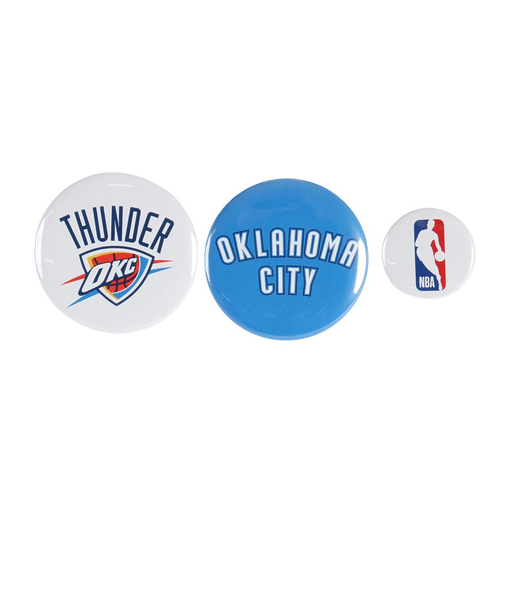 エヌビーエー（NBA）NBA 缶バッジ オクラホマシティ・サンダー NBA32233