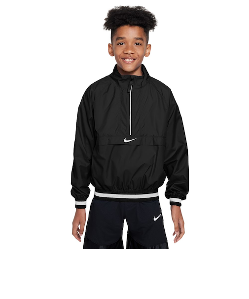 ナイキ(NIKE)長袖 ハーフジップ ジャケット バスケットボールウェア ボーイズ RPL フープス FN8318-010