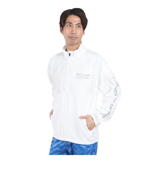 ジャケット uv UV 絶耐撥水 ストレッチ ホワイト STCROSSWU ジャケット WU4S0001-TR851-GRSD WHT