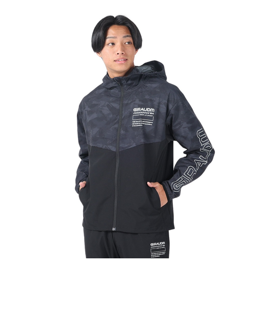 ジャケットuv UV 絶耐撥水 防風 ブラック 黒 スプリング ブレーカー ジャケット WB4S0010-TR854-GRSD BLK