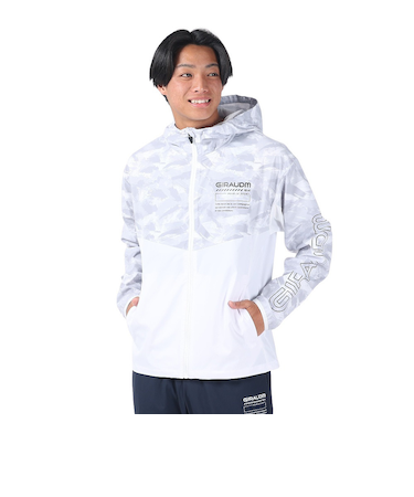 ジャケットuv UV 絶耐撥水 防風 ホワイト 白 スプリング ブレーカー ジャケット WB4S0010-TR854-GRSD WHT