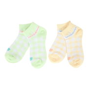 ニューバランス（new balance）ガールズ アンクルチェックソックス 2足組 LAS45710AS2