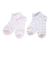 ニューバランス（new balance）ガールズ アンクルチェックソックス 2足組 LAS45710AS3