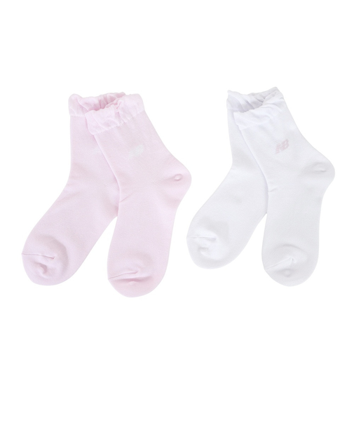 ニューバランス（new balance）ガールズ ロゴソックス 2足組 LAS45711AS1