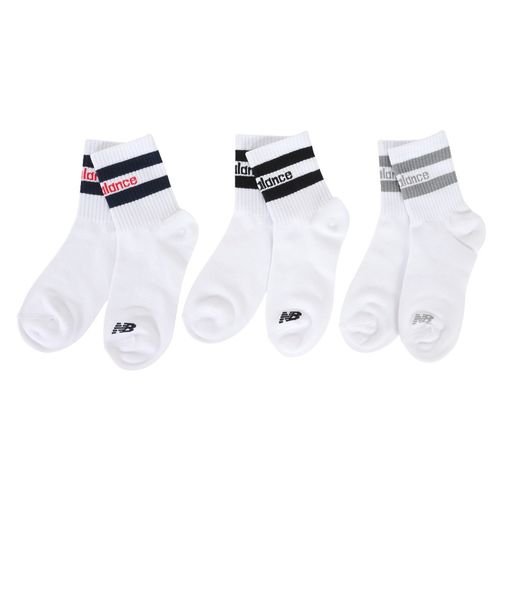 ニューバランス（new balance）ジュニア ショートライン3Pソックス LAS45615AS1