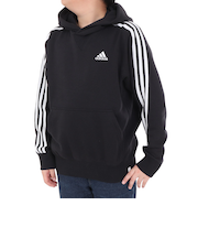 アディダス（adidas）ジュニア エッセンシャルズ プラス スリーストライプス フレンチテリー プルオーバーパーカー KWF39-JE1749
