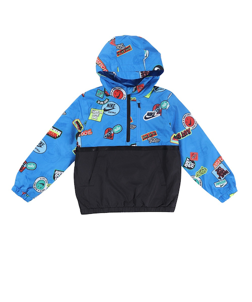 ナイキ（NIKE）ハーフジップ プリントブロック アノラックジャケット 76K536-B68