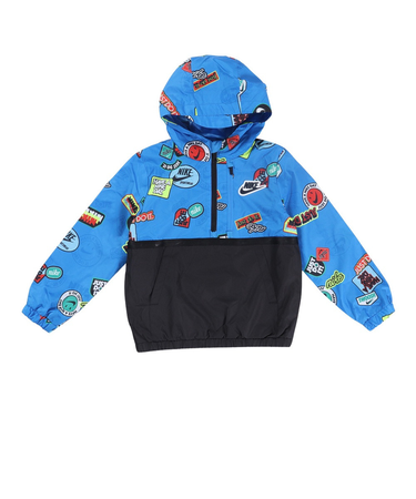 ナイキ（NIKE）ハーフジップ プリントブロック アノラックジャケット 86K536-B68