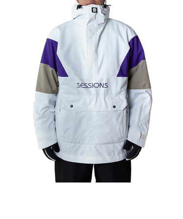 セッションズ（SESSIONS）CHAOS プルオーバー ジャケット SSFW230013 WHT